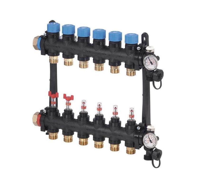 UPONOR VARIO M COLECTOR CON CAUDALIMETRO 7 CIRCUITOS