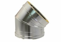 CODO 45º DOBLE PARED INOX CONVESA DE 175 AVANT 304