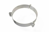 ABRAZADERA VIENTOS DOBLE PARED  INOX CONVESA DE 200
