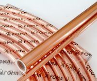 ROLLO TUBO COBRE 1/4""X0.80 M/M."
