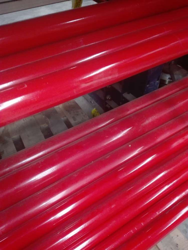 MTS. TUBO HIERRO RANURADO ROJO S/SOLDADURA EN-10255( DIN2440) DE 2.1/2