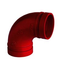 CODO 90 RANURADO ROJO 2""