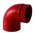 CODO RANURADO""S"" ROJO 90ª DE 2""