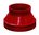 REDUCCION CONCENTRICA RANURADA ROJO 5""X4""