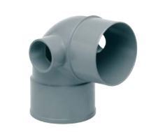CODO CON DOBLE TOMA M-H 110-87º/50-50