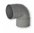 CODO PVC GRIS 160X87.30º H-H
