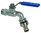 GRIFO CURVO INOX. MANDO PALANCA CONEX.RAPIDA 1/2 M.