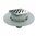 VALVULA PLATO S-520 DUCHA OBRA SALIDA V/H 112X112  REJILLA INOX