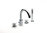 BATERIA REPISA BAÑO-DUCHA LOFT CROMO