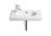 LAVABO MERIDIAN-N COMPACTO BLANCO 600X320 IZQUIERDO
