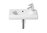 LAVABO MERIDIAN-N COMPACTO BLANCO 550 C/ORIF. DCHA.