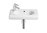 LAVABO MERIDIAN-N COMPACTO BLANCO 550X320 IZQUIERDO