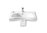 LAVABO MERIDIAN-N BLANCO 70 MOVILIDAD REDUCIDA