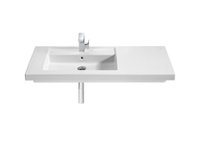 LAVABO PRISMA 1100X450 ASIM. IZQ. BLANCO