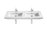 LAVABO PRISMA 1200X450 DOBLE BLANCO
