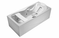 BAÑERA BODYLINE 180X80 C/ASAS. CABECERA Y DORSAL IZQDO. BLANCA