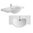 LAVABO UNISAN BARCELONA 88X50 BLANCO