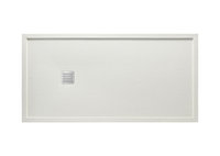 PLATO DE DUCHA 1600X750 TERRAN BLANCO C/MARCO 4 LADOS