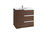 UNIK VICTORIA-N FAMILY. BASE+LAVABO 700 WENGUE ***