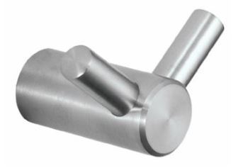 PERCHA DOBLE ROMA INOX SATINADO