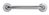 BARRA FIJA 45CM. NOFER 15054.45.B INOX BRILLO