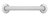 BARRA FIJA 45CM. NOFER 15054.45.S INOX SATINADO