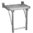 ASIENTO DUCHA ABATIBLE C/APOYO SUELO NOFER 15045.S INOX SATINADO