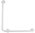 BARRA FIJA ANGULAR 60X60 NOFER 15060.W INOX BLANCO