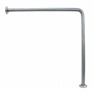 BARRA FIJA PARED-SUELO 70X70 NOFER 15198.W INOX BLANCA