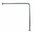 BARRA FIJA PARED-SUELO 70X70 NOFER 15198.W INOX BLANCA