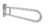 BARRA ABATIBLE S/PORTARROLLOS NOFER 80CM. 15051.SP.80.S INOX SATINADO
