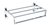 ESTANTERIA PARED CON PERCHAS N.18 CROMO