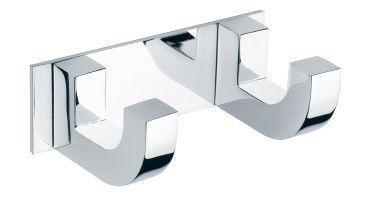 PERCHA DOBLE NIKA CROMO