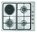 PLACA GAS TEKA E/60.3 3G 1P AL INOX NATURAL