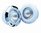 PROYECTOR STANDAR HORMIGON C/EMBELLE ABS BL