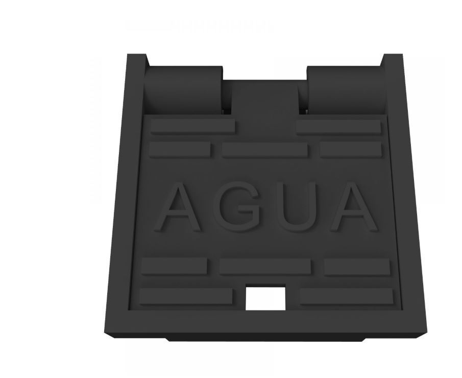 TAPA Y MARCO AGUA ABATIBLE D-77