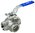 VALVULA ESFERA 3 VIAS TIPO""L"" INOX 3/8""