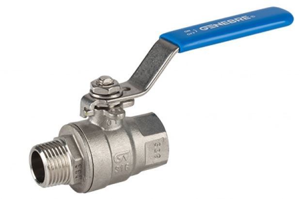 VALVULA ESFERA INOX M-H  GENEBRE 1""