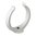 ABRAZADERA TUBO BAJANTE JIMTEN CO80GA DE 80  MM. BLANCA