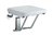 ASIENTO DUCHA ABATIBLE NOFER 15066.S BLANCO/INOX SATINADO